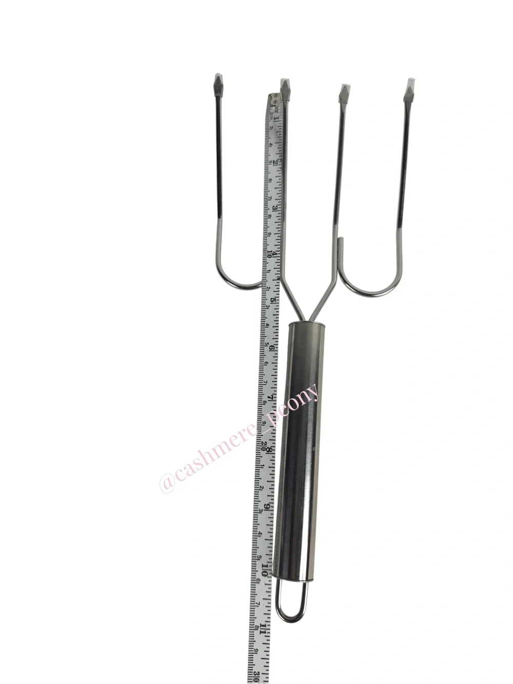 Norpro Stainless Steel Set of Turkey Roast Ham BBQ Cooking Wide Prongs Lifters